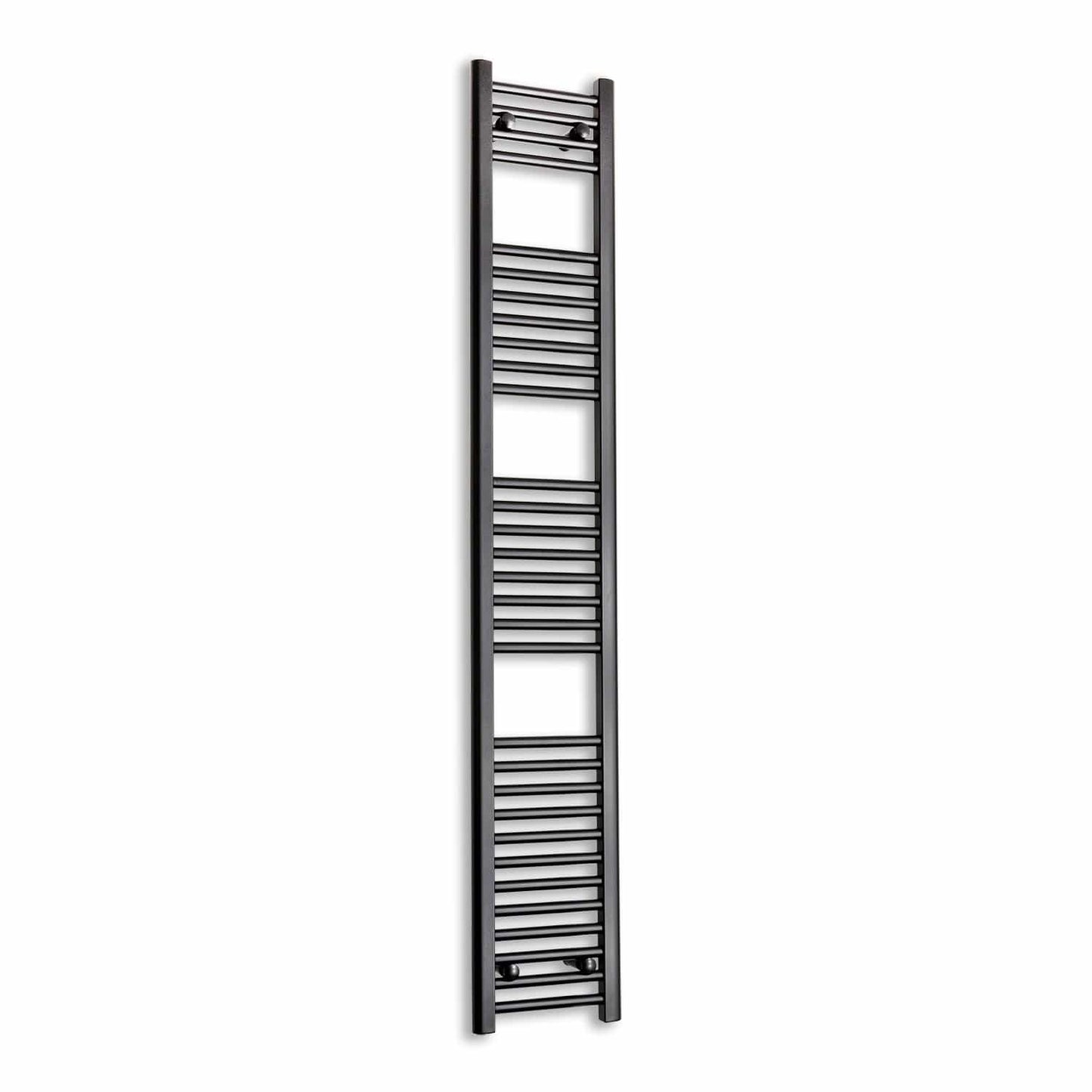 Towel Rail Only 300mm Wide 1800mm High Flat Black Towel Rail Radiator HTR