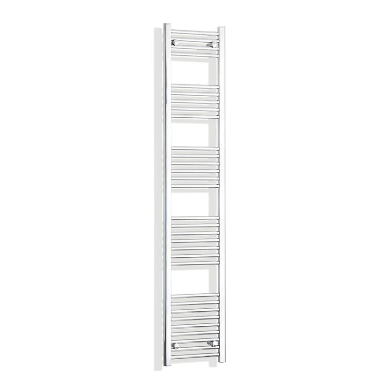 Towel Rail Only 300mm Wide 1800mm High Flat Chrome Heated Towel Rail