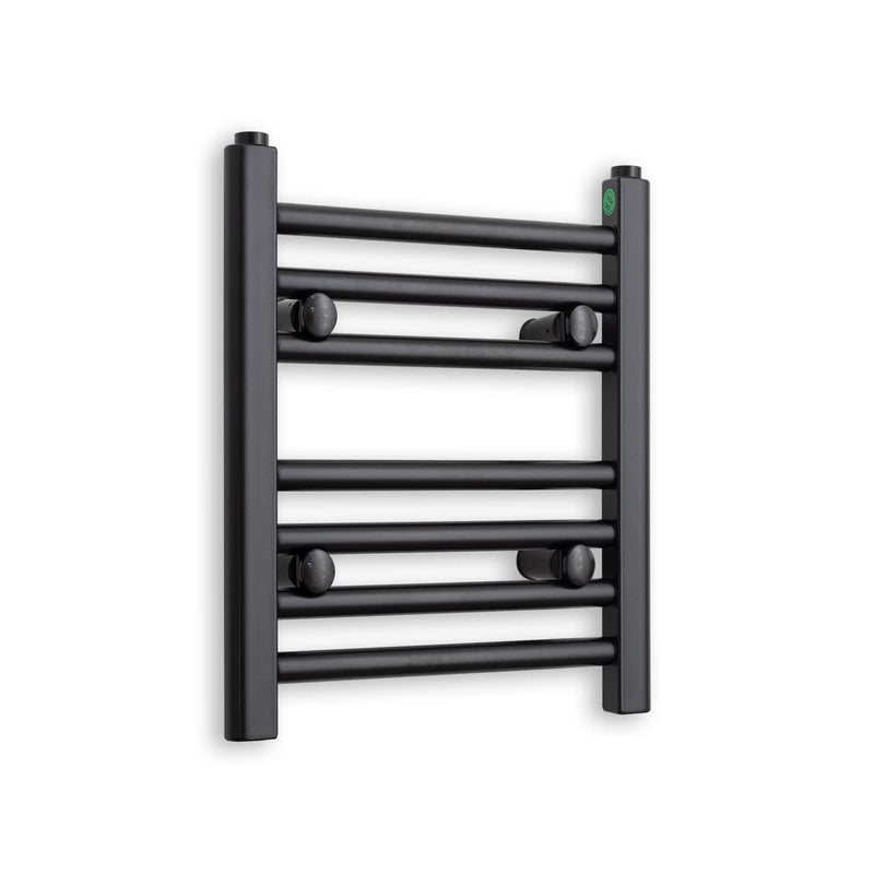 Towel Rail Only 300mm Wide 400mm High Flat Black Heated Towel Rail Radiator
