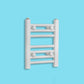 Towel Rail Only 300mm Wide 400mm High Flat White Heated Towel Rail Radiator