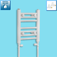 With Straight Valve 300mm Wide 400mm High Flat White Heated Towel Rail Radiator