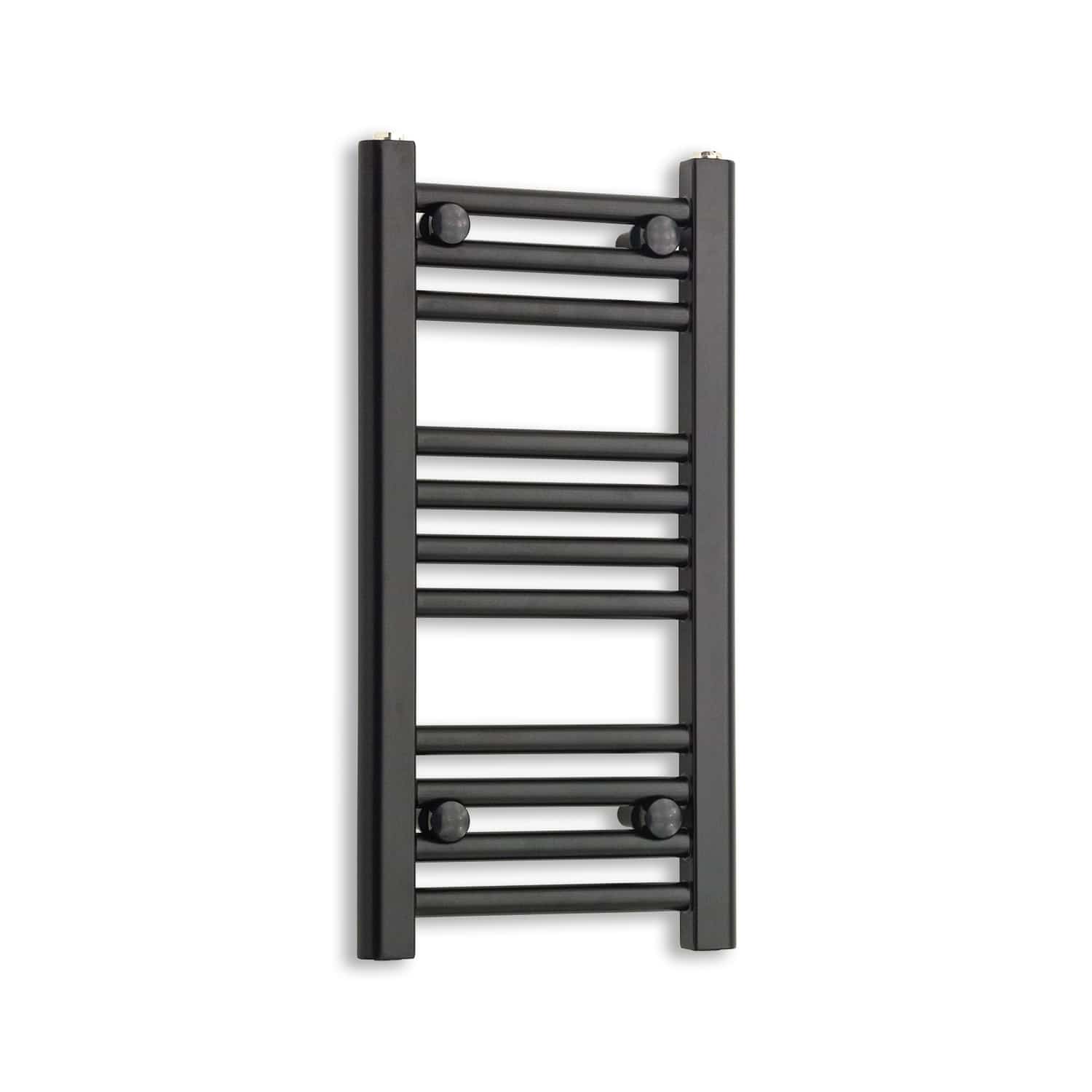 Towel Rail Only 300mm Wide 600mm High Flat Black Heated Towel Rail Radiator