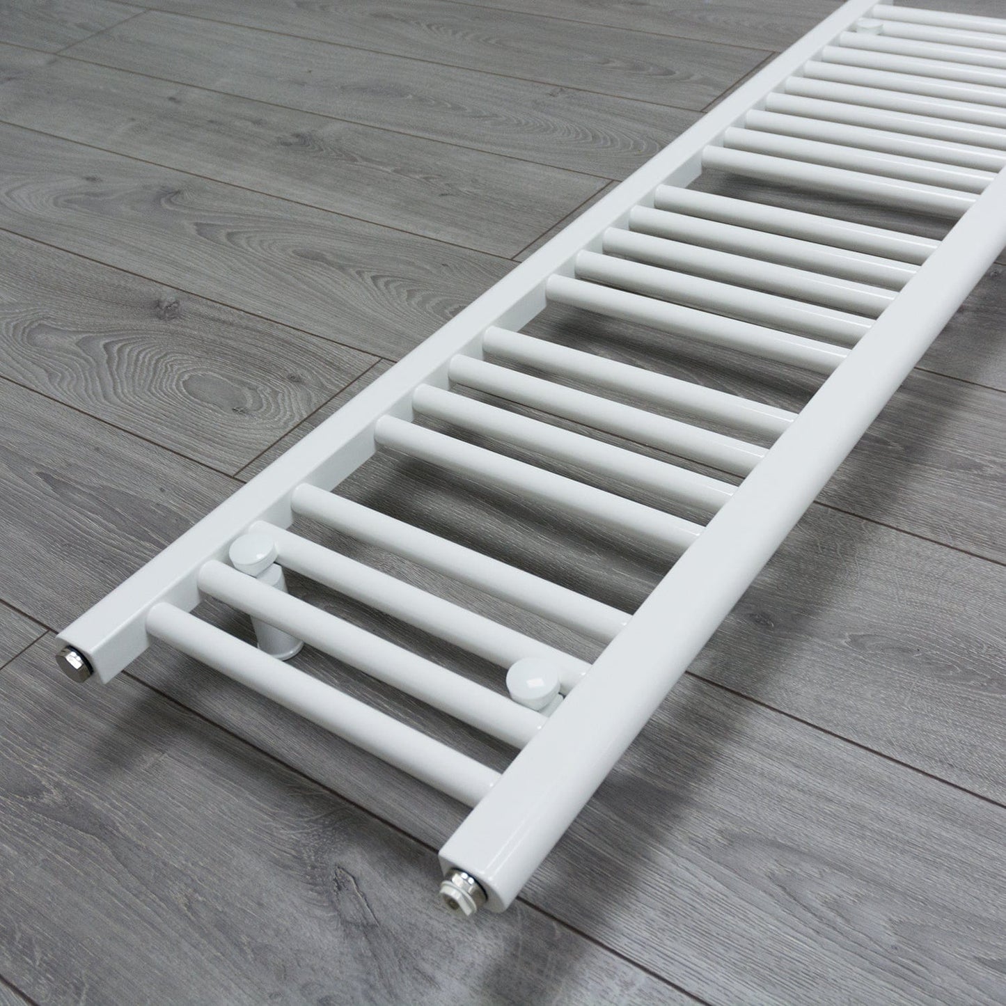 300mm Wide 600mm High Flat White Heated Towel Rail Radiator