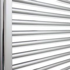 350mm Wide 1000mm High Flat Chrome Heated Towel Radiator
