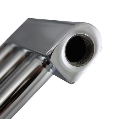 350mm Wide 1200mm High Flat Chrome Heated Towel Radiator