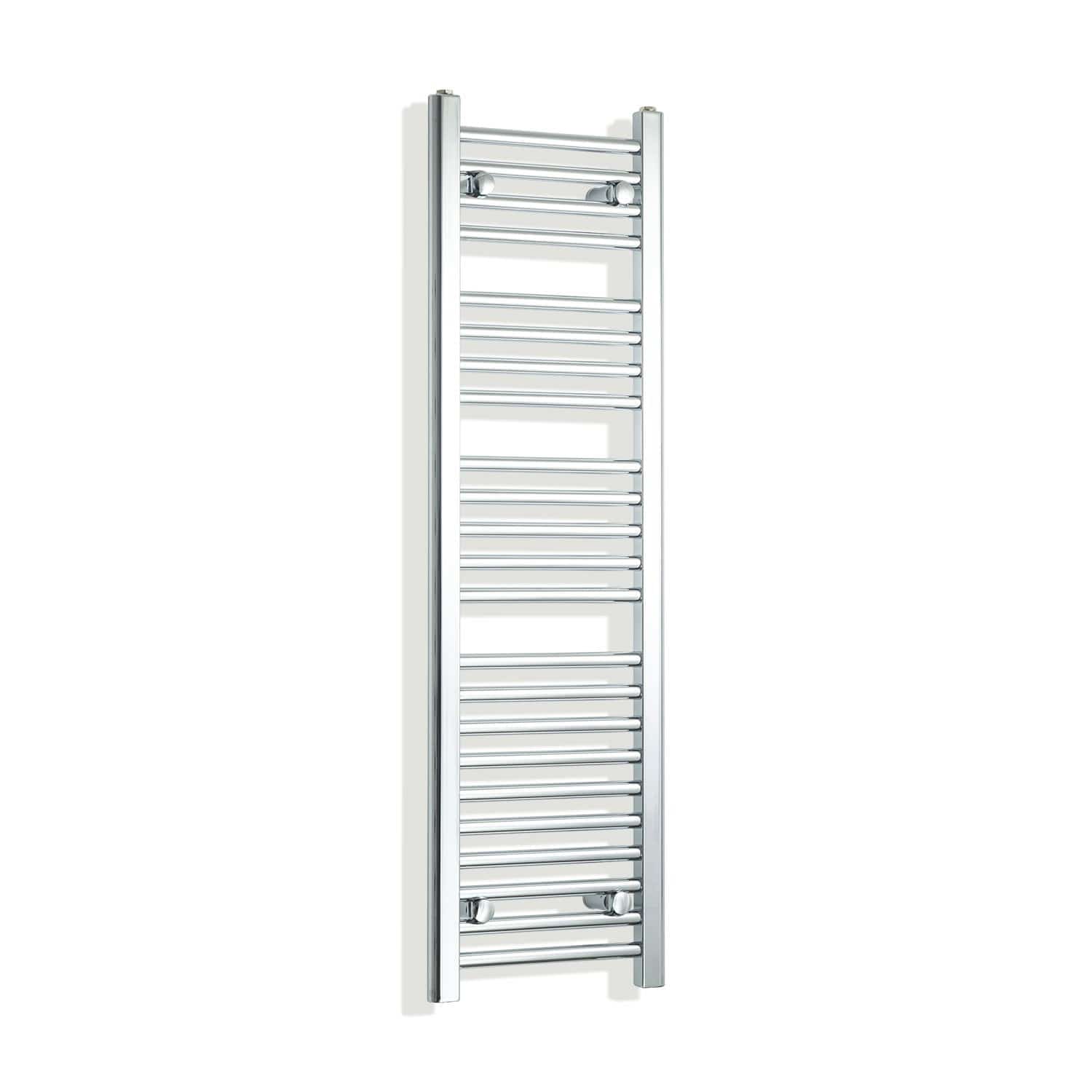 Towel Rail Only 350mm Wide 1200mm High Flat Chrome Heated Towel Radiator