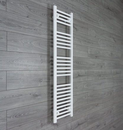 Towel Rail Only 350mm Wide 1400mm High Flat White Heated Towel Rail Radiator