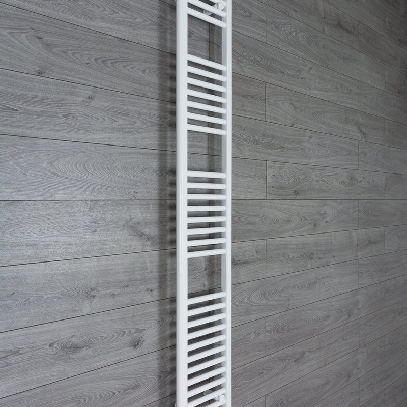 Towel Rail Only 350mm Wide 1800mm High Flat White Heated Towel Rail Radiator