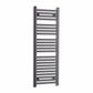 Towel Rail Only 400 x 1200mm High Flat Black Heated Towel Rail Radiator