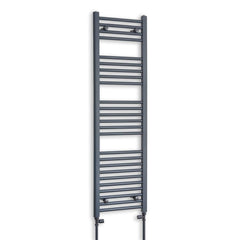400 x 1400 Flat Anthracite Sand Grey Heated Towel Radiator