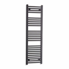 Towel Rail Only 400 x 1400 Flat Black Heated Towel Rail Radiator