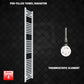 Thermostatic Element 400 x 1800 Flat White Pre-Filled Electric Heated Towel Rail