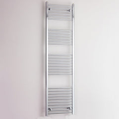 Towel Rail Only 400 x 1800mm High Curved Chrome Heated Towel Rail Radiator