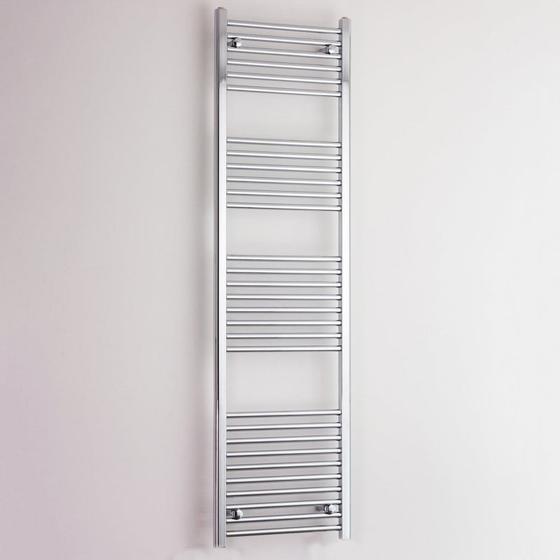 Towel Rail Only 400 x 1800mm High Curved Chrome Heated Towel Rail Radiator