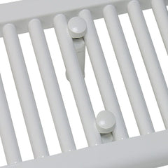 400 x 400mm High Flat White Heated Towel Rail Radiator HTR