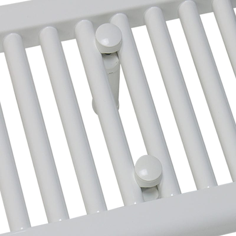 400 x 400mm High Flat White Heated Towel Rail Radiator HTR
