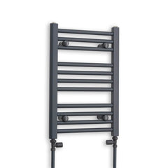 400 x 600 Flat Anthracite Sand Grey Heated Towel Radiator