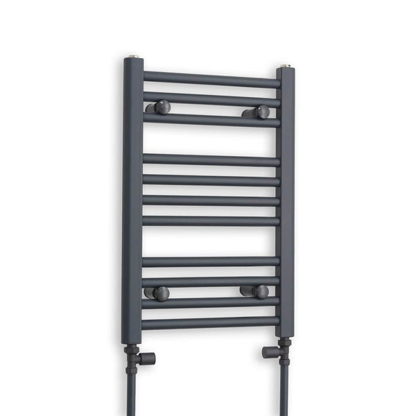 400 x 600 Flat Anthracite Sand Grey Heated Towel Radiator