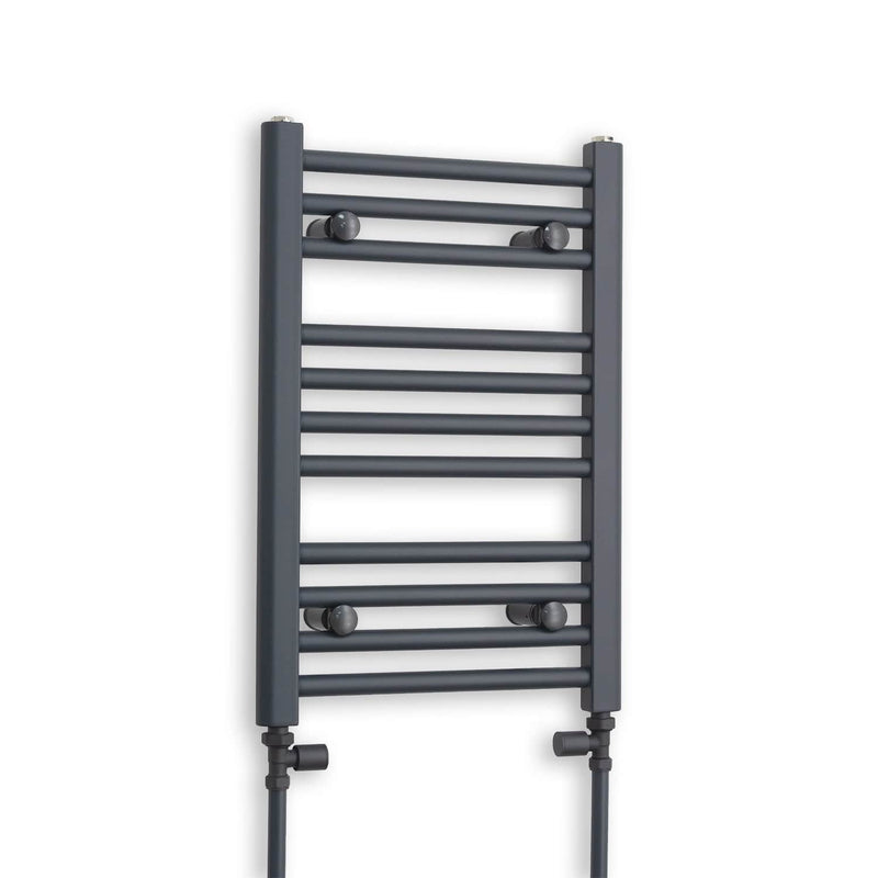 400 x 600 Flat Anthracite Sand Grey Heated Towel Radiator