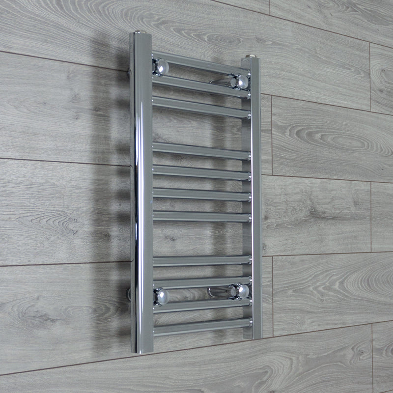 Towel Rail Only 400 x 600 Flat Chrome Heated Towel Rail Radiator HTR