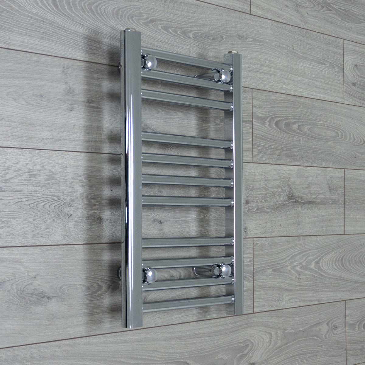Towel Rail Only 400 x 600 Flat Chrome Heated Towel Rail Radiator HTR