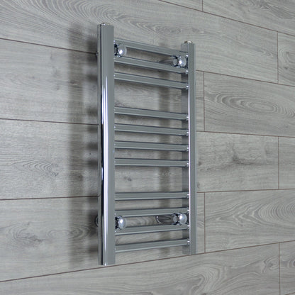 Towel Rail Only 400 x 600 Flat Chrome Heated Towel Rail Radiator HTR