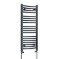 400mm Wide 1000mm High Flat Black Heated Towel Rail Radiator