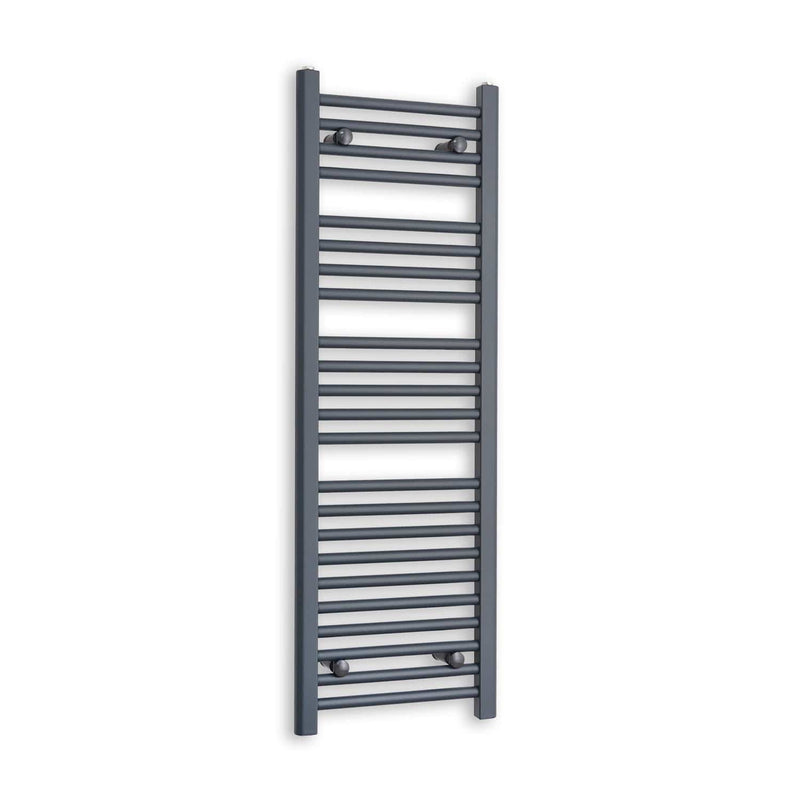 Towel Rail Only 400mm Wide 1200mm High Flat Anthracite Heated Towel Rail