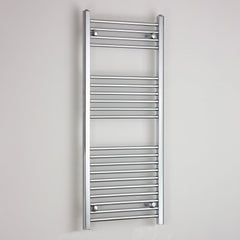Towel Rail Only 400mm Wide 1200mm High Flat Chrome Heated Towel Rail HTR