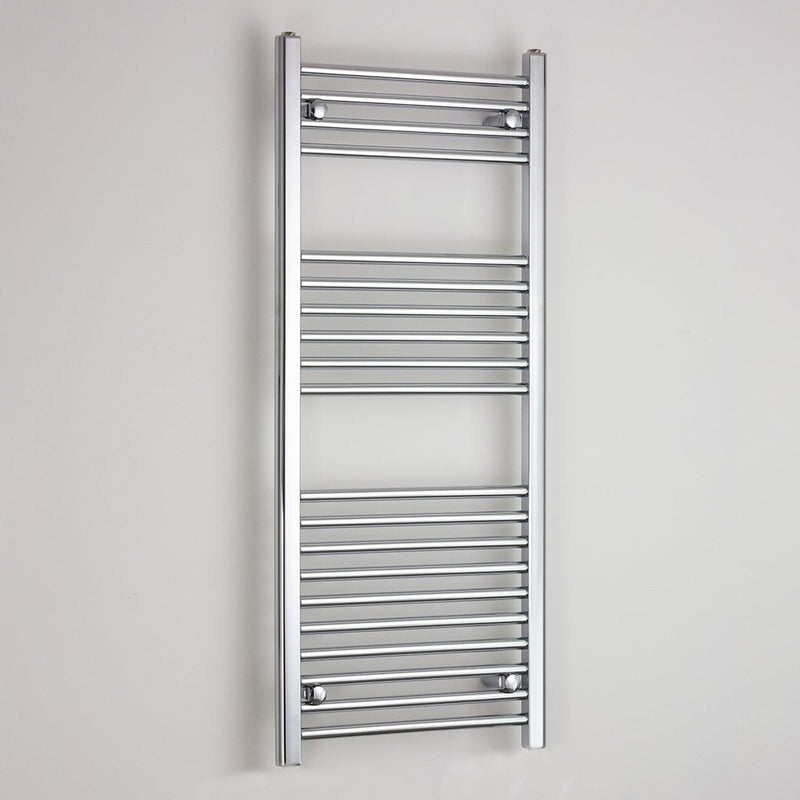 Towel Rail Only 400mm Wide 1200mm High Flat Chrome Heated Towel Rail HTR
