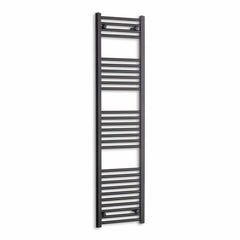 Towel Rail Only 400mm Wide 1600mm High Flat Black Heated Towel Rail Radiator