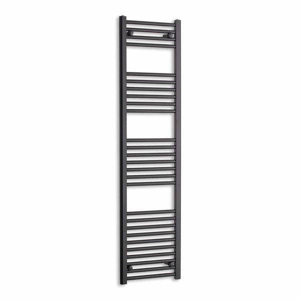 Towel Rail Only 400mm Wide 1600mm High Flat Black Heated Towel Rail Radiator