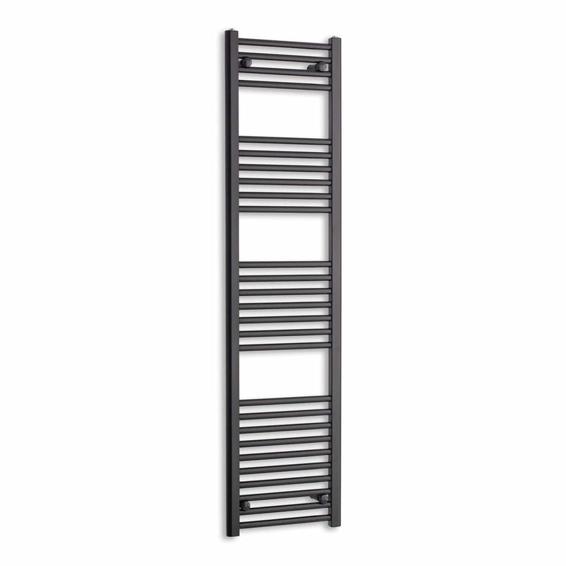 Towel Rail Only 400mm Wide 1600mm High Flat Black Heated Towel Rail Radiator