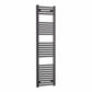 Towel Rail Only 400mm Wide 1600mm High Flat Black Heated Towel Rail Radiator