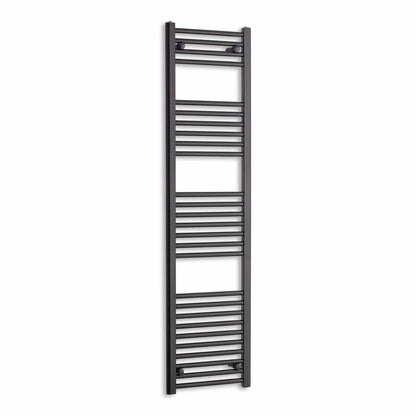 Towel Rail Only 400mm Wide 1600mm High Flat Black Heated Towel Rail Radiator