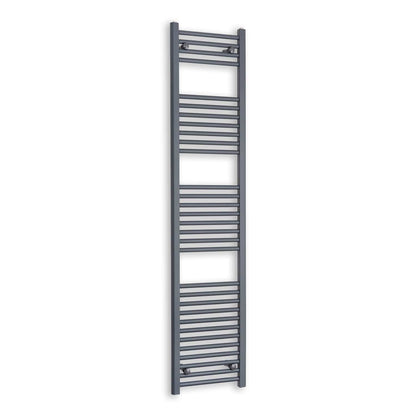 Towel Rail Only 400mm Wide 1800mm High Flat Anthracite Heated Towel Rail