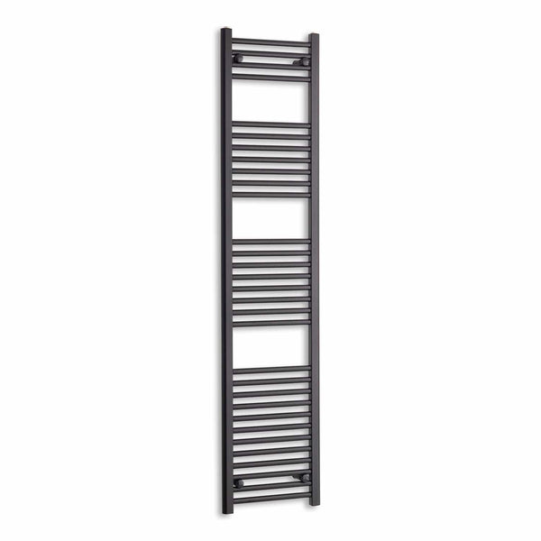 Towel Rail Only 400mm Wide 1800mm High Flat Black Heated Towel Rail Radiator
