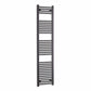 Towel Rail Only 400mm Wide 1800mm High Flat Black Heated Towel Rail Radiator