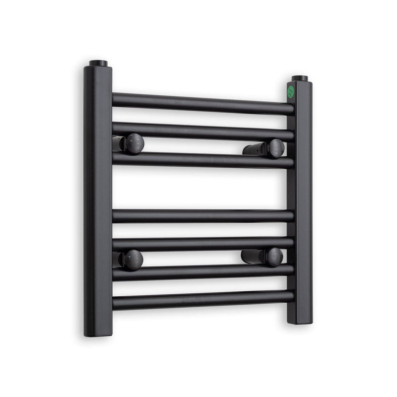 Towel Rail Only 400mm Wide 400mm High Flat Black Heated Towel Rail Radiator