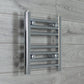 Towel Rail Only 400mm Wide 400mm High Flat Chrome Towel Rail Radiator HTR