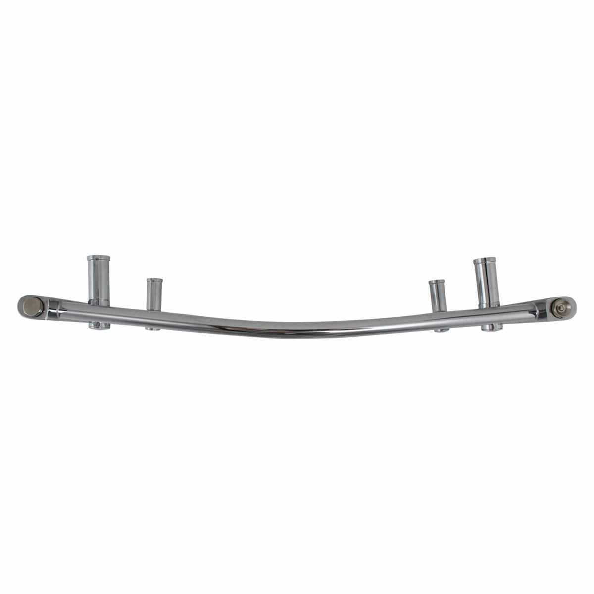 400mm Wide 800mm High Curved Chrome Heated Towel Rail