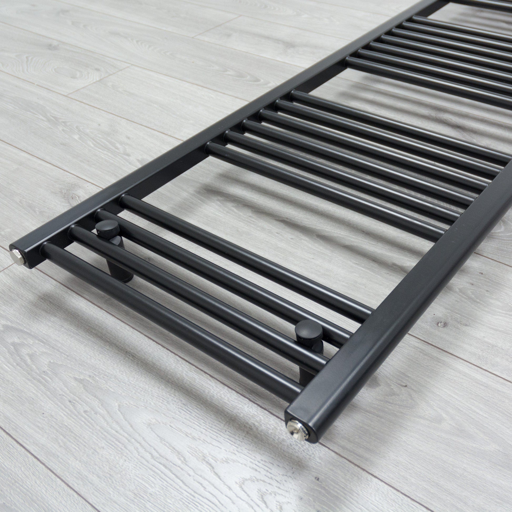 450 x 600 Black Pre-Filled Electric Heated Towel Rail