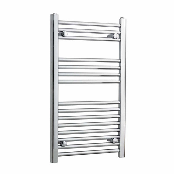 450 x 800 Chrome Dual Fuel Flat Heated Towel Rail