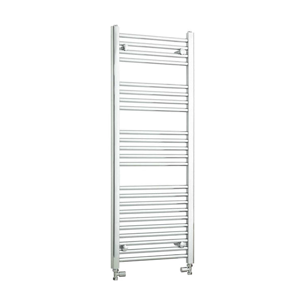 Towel Rail Only 450mm Wide 1200mm High Flat Chrome Heated Towel Radiator