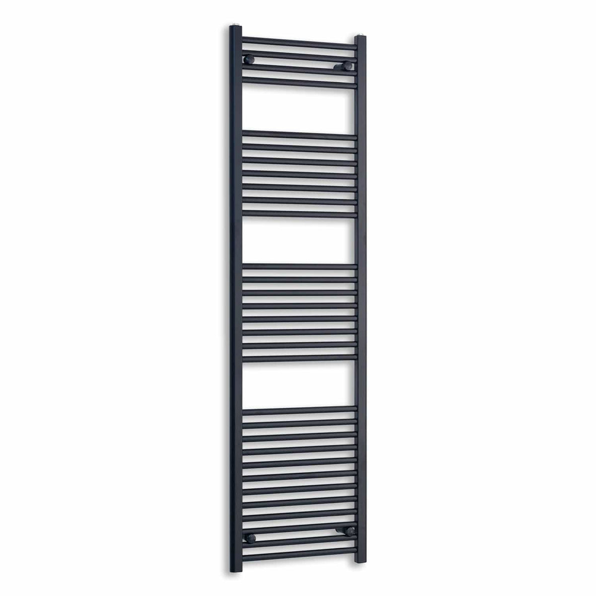 Towel Rail Only 450mm Wide 1800mm High Flat Black Heated Towel Rail Radiator