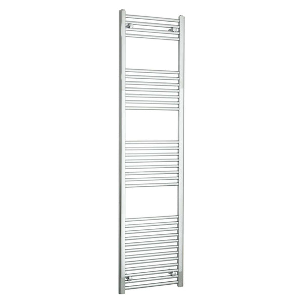 Towel Rail Only 450mm Wide 1800mm High Flat Chrome Heated Towel Radiator