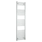 Towel Rail Only 450mm Wide 1800mm High Flat Chrome Heated Towel Radiator