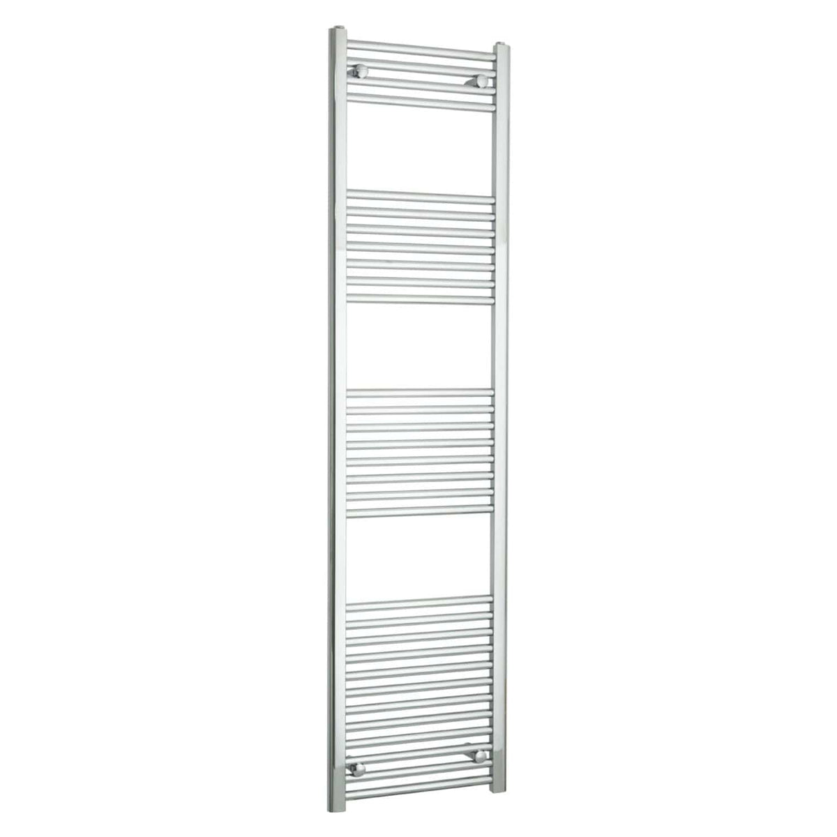 Towel Rail Only 450mm Wide 1800mm High Flat Chrome Heated Towel Radiator