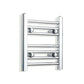 Towel Rail Only 450mm Wide 400mm High Flat Chrome Heated Towel Radiator HTR