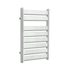 Towel Rail Only 500 W x 800 H Heated Flat Panel Design Towel Rail Chrome